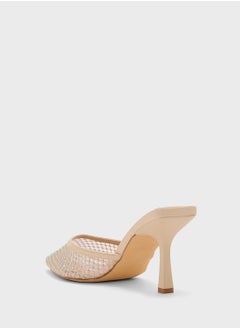 Truffle Stud Detail Dounue Strap Pump  - Image 3