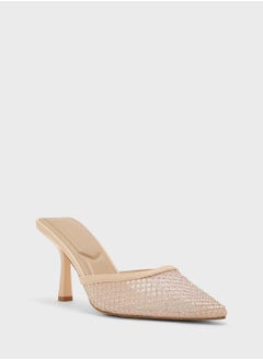 Truffle Stud Detail Dounue Strap Pump  - Image 2