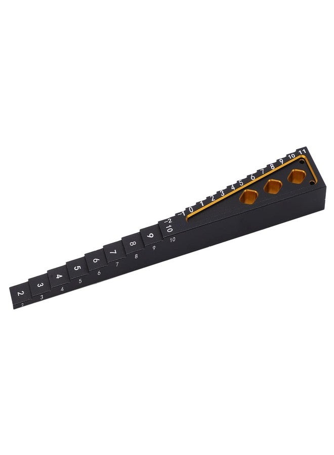 Shanrya RC Height Measuring Ruler, Ride Height Aluminum Alloy Accurate Measurement for 18 110 RC Car Gold - Image 3