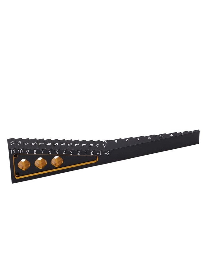Shanrya RC Height Measuring Ruler, Ride Height Aluminum Alloy Accurate Measurement for 18 110 RC Car Gold - Image 1