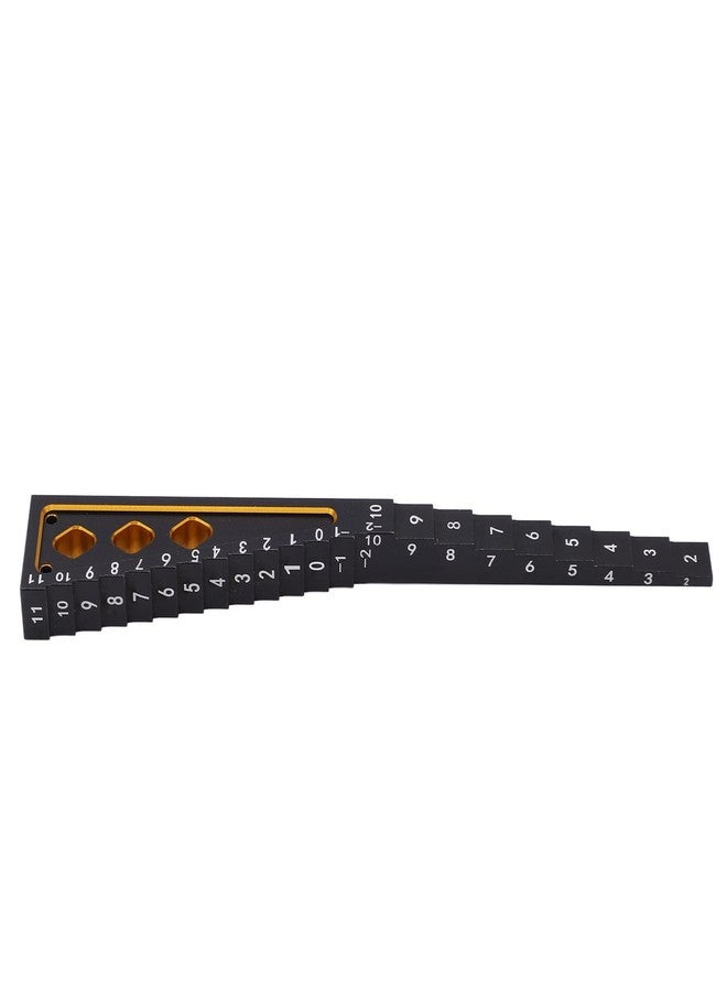 Shanrya RC Height Measuring Ruler, Ride Height Aluminum Alloy Accurate Measurement for 18 110 RC Car Gold - Image 4