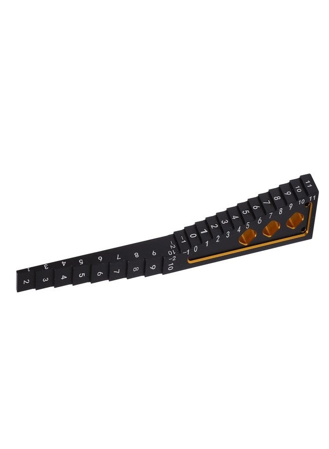 Shanrya RC Height Measuring Ruler, Ride Height Aluminum Alloy Accurate Measurement for 18 110 RC Car Gold - Image 5