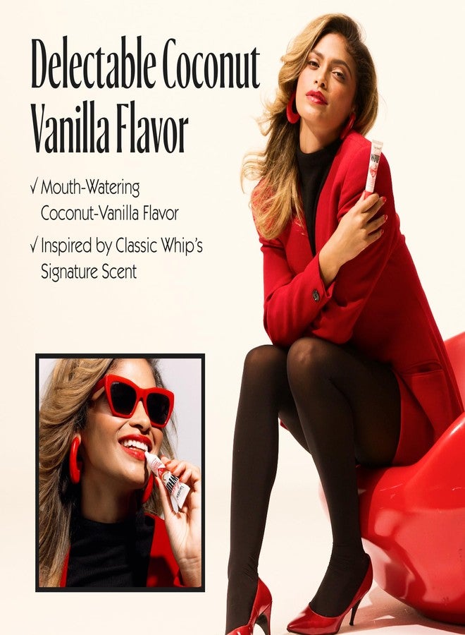 Vacation Classic Whip SPF 30 Lip Balm Sunscreen — Hydrating Lip Balm with Hyaluronic Acid, Peptides & Shea Butter - Coconut-Vanilla Flavored SPF Lip Gloss, Broad Spectrum SPF 30, Vegan, 0.5 oz - Image 3