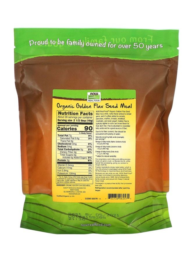 Now Foods Golden Flax Seed Meal Cold Pressed - Image 2