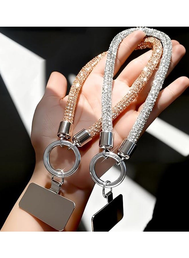 Happy D 2PCSPhone Lanyard Phone Wrist Strap for Cell Phone Case, Adjustable Phone Strap Lanyard Phone Tether Anti Theft - Image 2