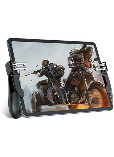 Mobile Game Trigger, Mobile Gaming Controller for PUBG Mobile, 6 Finger Trigger Sensitive Shoot, Compatible with iPhone and Android Most Phones Support COD/PUBG/ROS/and more