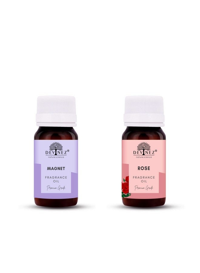 Devinez Magnet Rose Aroma Oil For Ultrasonic Aromas/Tealight/Reed Diffuser (60Ml Each) - Image 1