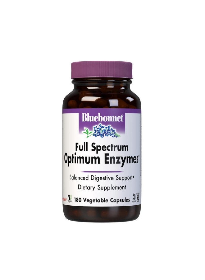 Bluebonnet Full Spectrum Optimum Enzymes Vegetarian Capsules, 180 Count - Image 1