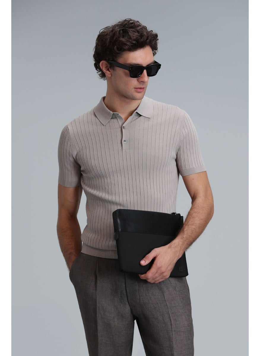 Lufian - Men's Eze Sweater 111090075 Beige - Image 1