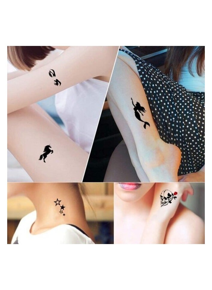 PROMASS Temporary Tattoo Cute Star Tattoo Sticker Love Women Body Finger Art Waterproof Tatoo 10 Sheets - Image 2