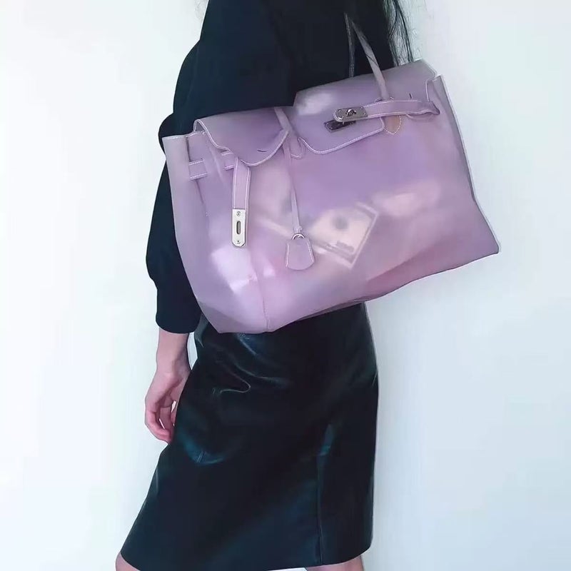 Kiikii Style Jelly Bag 2026 Summer Commuter Tote - Large Capacity Shoulder Bag - Image 2