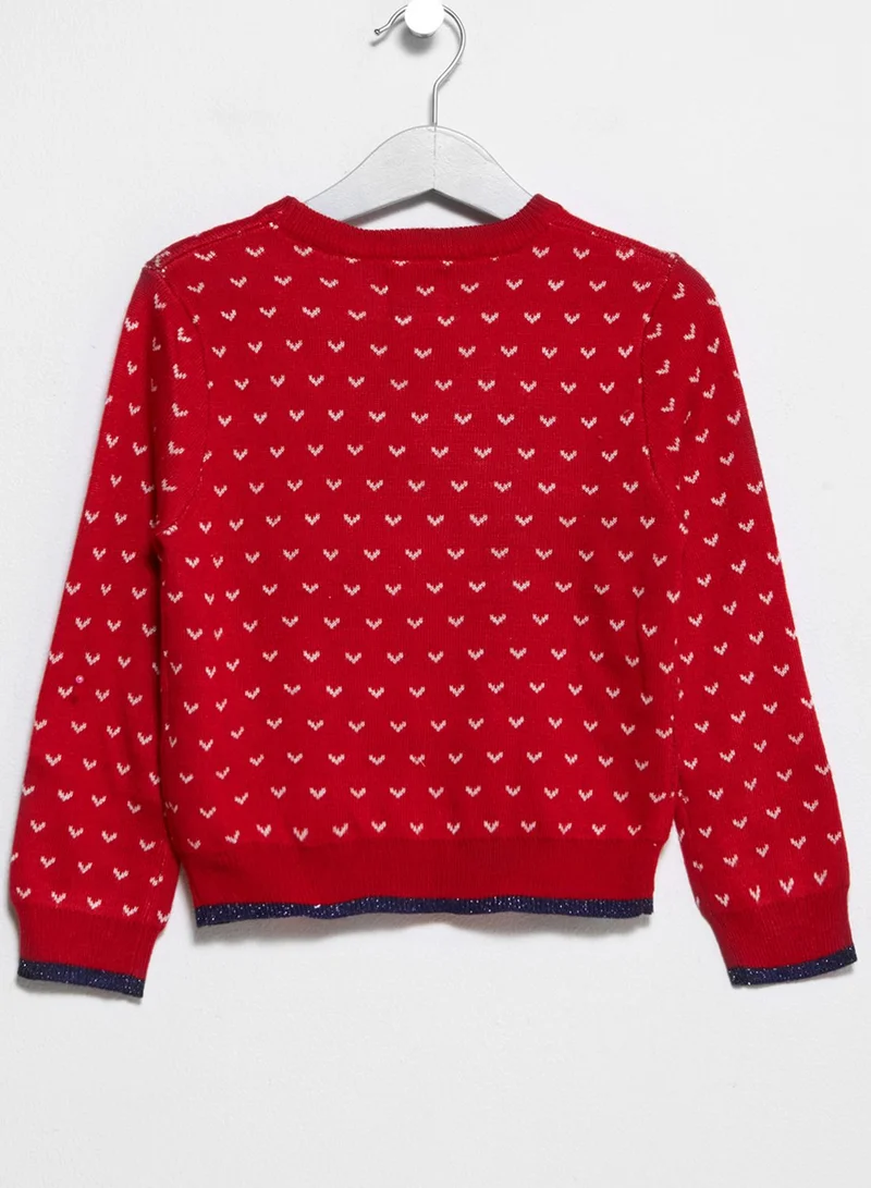 Yumi Girls Tween Kitten Christmas Sweater