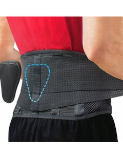 Other Manufacturer Waist Support Belt High Elastic Breathable Double Compression Support Belt For Weightlifting Work Adjustable And Removable Lumbar Cushion To Relieve Disc Herniation Sciatica Scoliosis 2 sizes  - Image 1