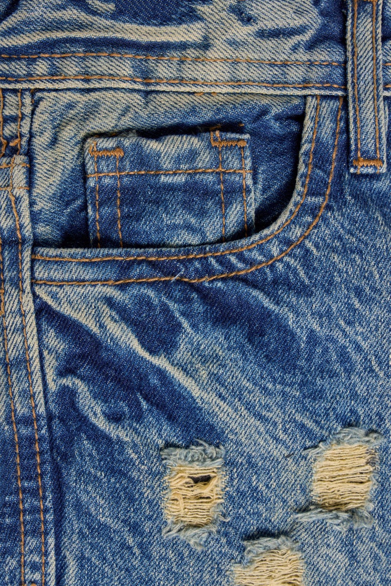 X RAY Skinny Ripped Classic Jeans for Boys Kids (2T-16), Distressed Slim Fit Denim Pants, Blue - Heavy Rips, 12 - Image 4