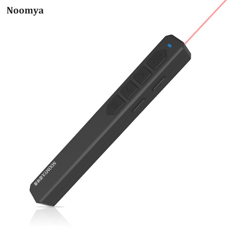 مقدمة بوربوينت نوميا M100 - قلم تبديل شرائح بوربوينت بعملية اللاسلكية 2.4 جيجاهرتز ومؤشر أحمر ومقبض عن بعد مع مستقبل USB، التحكم عن بعد لمسافات تصل إلى 50 متر، لاستخدامها في العروض التقديمية في المدارس والمكاتب والتدريبات التدريبية، متوافق مع أنظمة ويندوز وماك - Image 1
