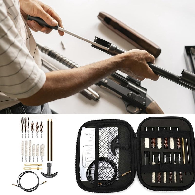 Gk28 copper gun-barrel brush gun-tube cleaning tool gun-brush 19 pieces cloth bag pipe cleaning gun-brush - Image 4