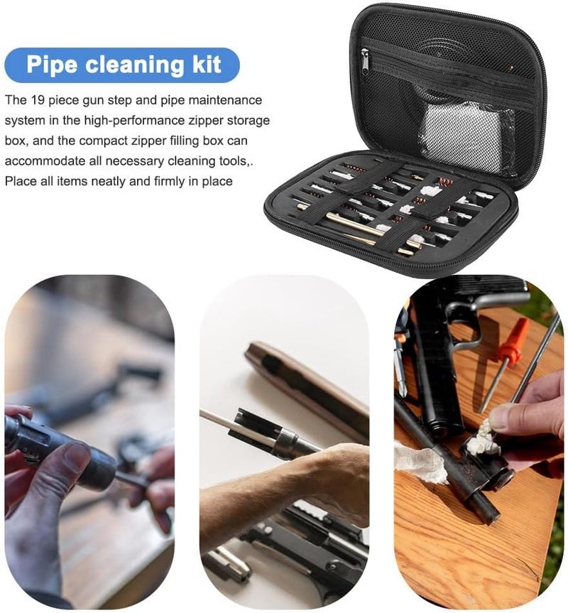 Gk28 copper gun-barrel brush gun-tube cleaning tool gun-brush 19 pieces cloth bag pipe cleaning gun-brush - Image 5