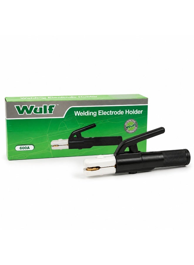 Wulf 600A Heavy Duty Welding Electrode Holder Professional Arc Welding Rod Clamp with Copper Jaw Gripper for Shielded Stick Welding Industrial Fabrication Repair Workshop Hand Tools - Image 1