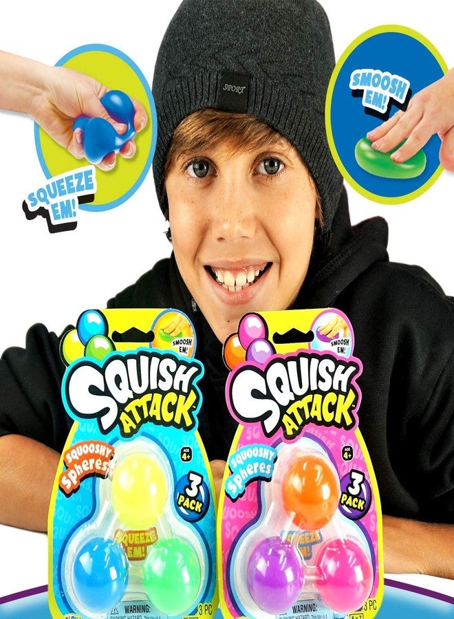 جا-رو لعبة كرات العجين الإسفنجية من جا-رو (عبوة من قطعتين، 6 كرات). كرة ضغط بطيئة الارتفاع. ألعاب موتشي إسفنجية صغيرة للأطفال. كرات ضغط لعلاج اليد وإدارة الغضب. 5565-2s - Image 3