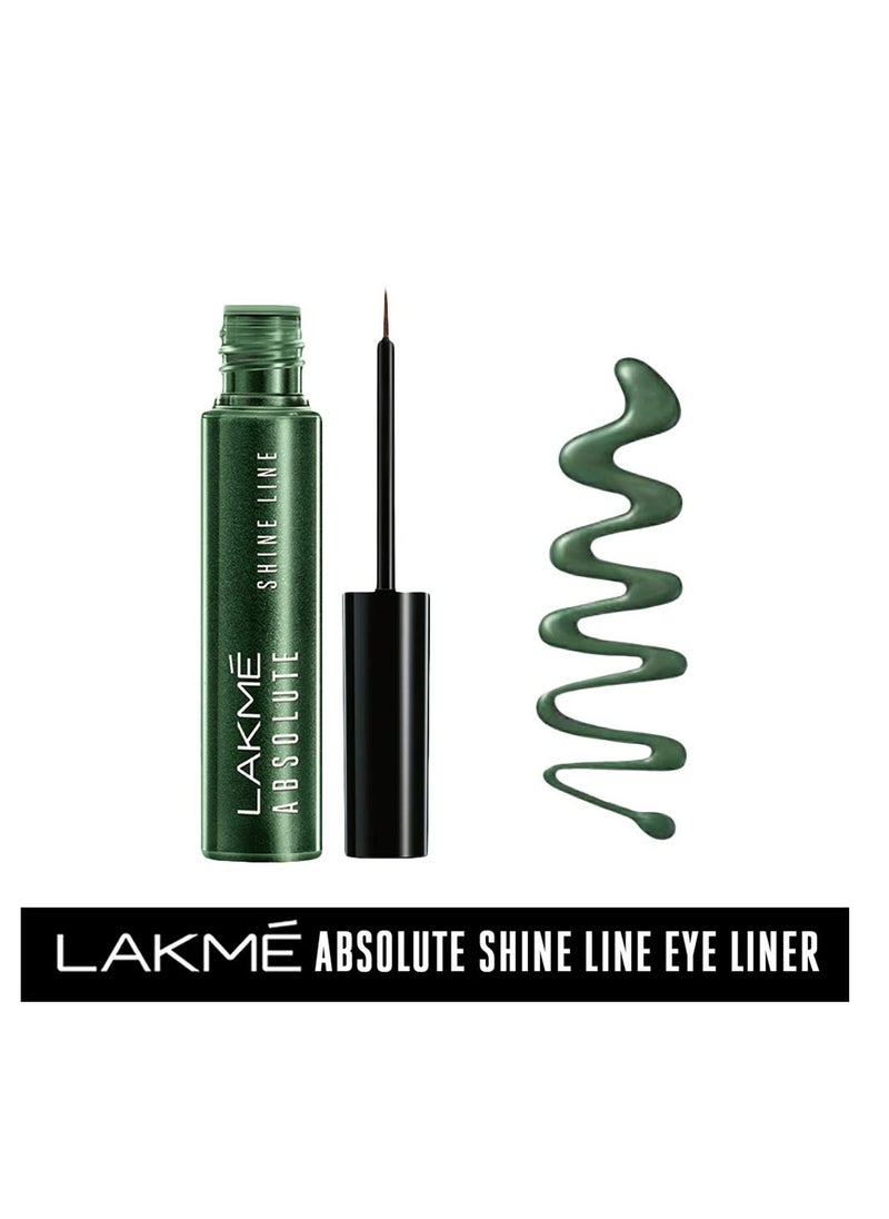 Lakme Absolute Shine Line Eye Liner  Sparkling Olive  4.5 ml