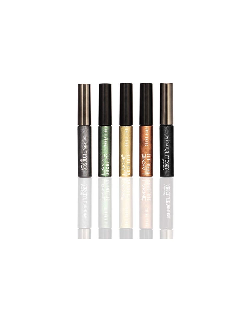 Lakme Absolute Shine Line Eye Liner  Sparkling Olive  4.5 ml