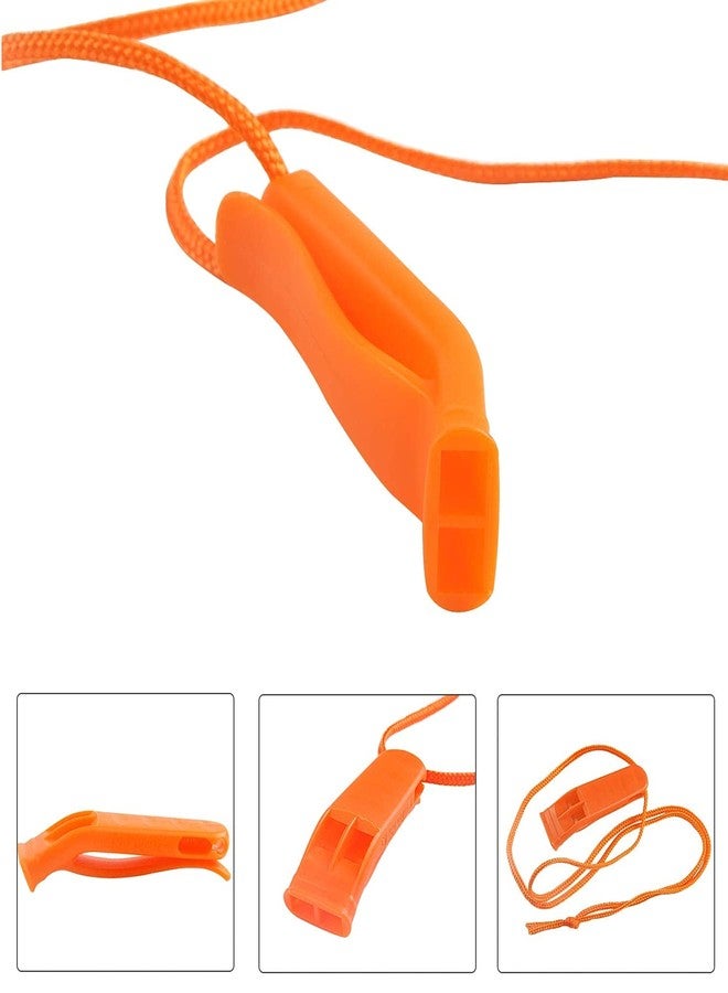 AUGSUN 20 Pcs Safety Whistle Marine Whistle Plastic Whistles with Lanyard for Emergency - Image 3