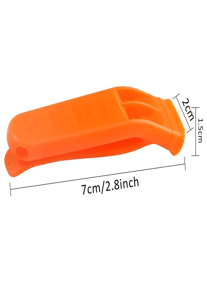 AUGSUN 20 Pcs Safety Whistle Marine Whistle Plastic Whistles with Lanyard for Emergency - Image 2