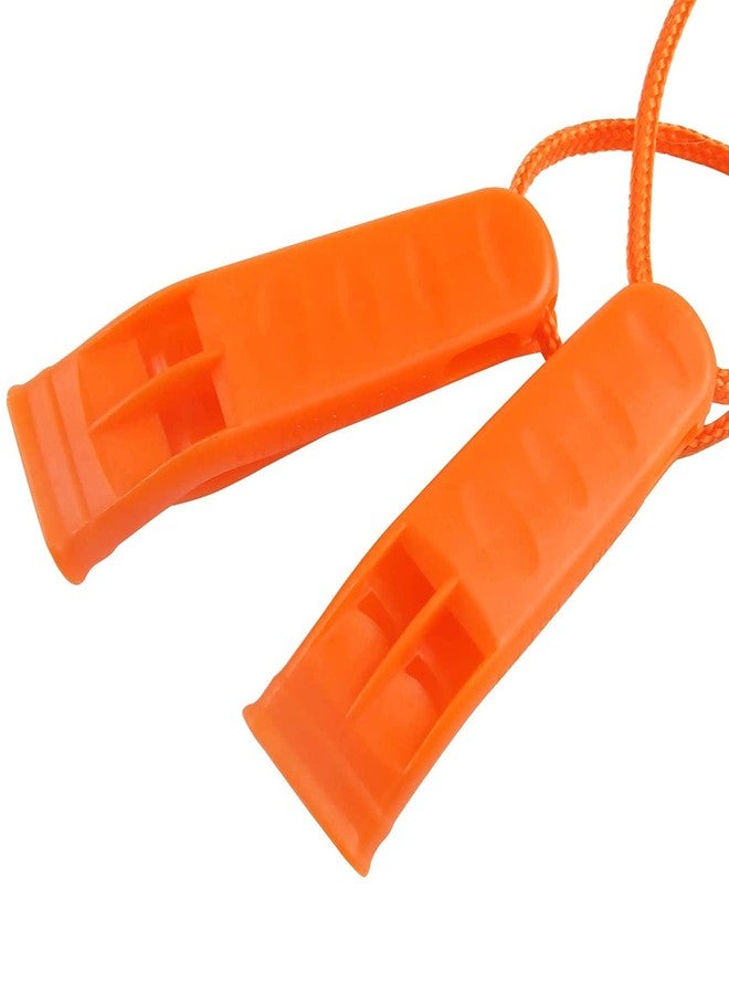 AUGSUN 20 Pcs Safety Whistle Marine Whistle Plastic Whistles with Lanyard for Emergency - Image 4