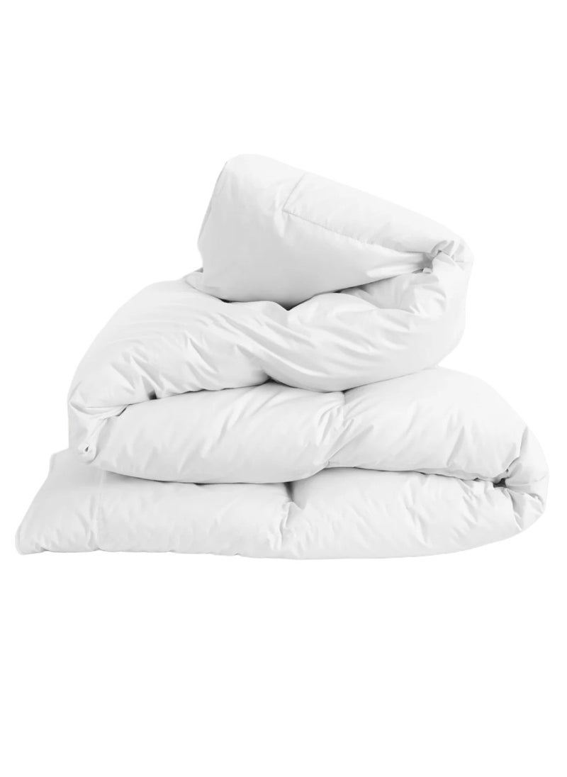Blueberry Premium Down Alternative Duvet Insert Queen Size Cotton White 160 x 220cm - Image 1
