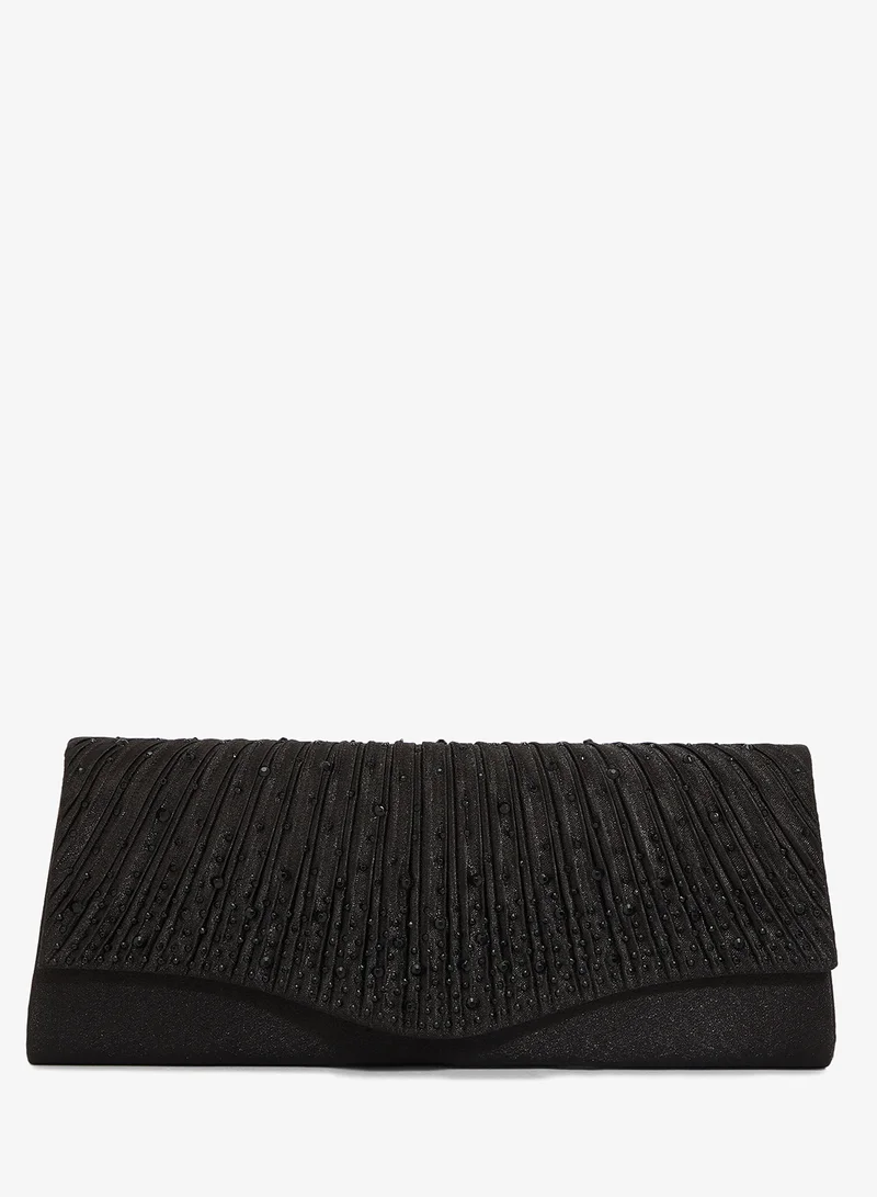 Rhinestone Detailed Diamonte Embellished Clutch