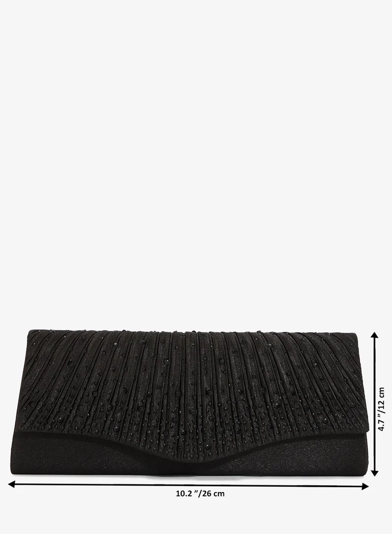 Khizana  Rhinestone Detailed Diamonte Embellished Clutch for Women | Best Price UAE