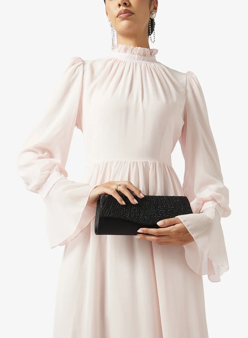 Khizana  Rhinestone Detailed Diamonte Embellished Clutch for Women | Best Price UAE