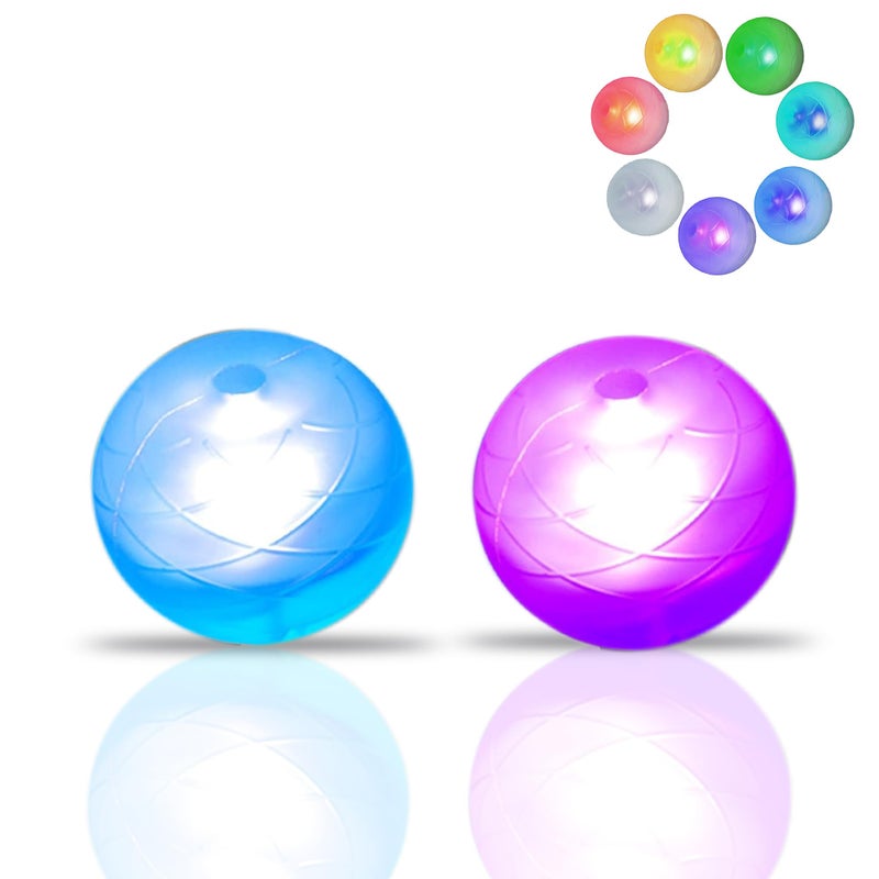 UltraPoi UltraKnob Pro Poi Handles Set Pair 2 Upgrade for LED Poi Balls Rechargeable LED Knob Handles 35 Rainbow Color Modes Ideal for Adults Flow Toys Raves Concerts Parties - Image 3