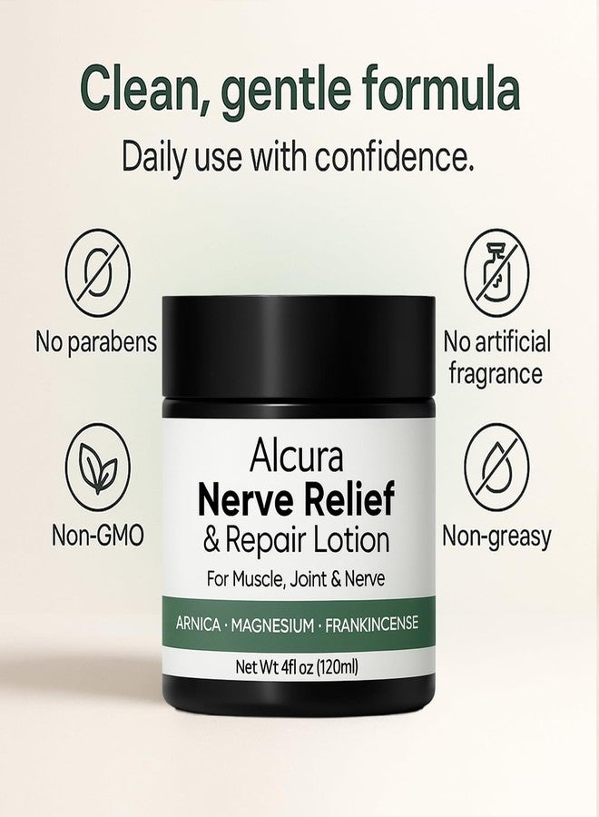 GROHESE Alcura Lotion, Alcura Cream with Magnesium Massage Body Moisturizer – 4 fl oz - Image 5