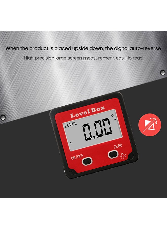 Digital Level Protractor Inclinometer Mag-netic Level Angle Meter Angle Finder Level Box Angle Measuring Tool for Carpentry / Building / Automobile