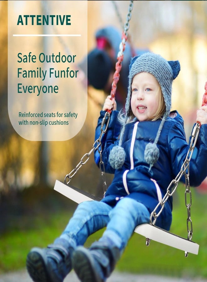 Dakzhou Swing Seat Accessories Heavy Duty, Non Slip Tree Swing Playground Backyard Swing Set Replacement Indoor Outdoor, Black - Image 5
