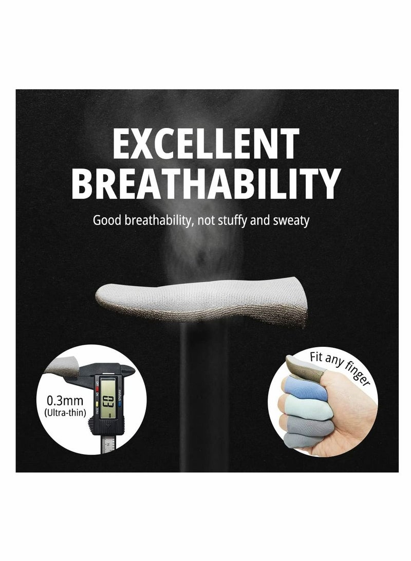 Gaming Finger Sleeves, Mobile Phone Gaming Finger Sleeves for PUBG Breathable Fingertips Sweatproof Anti-Slip Fingertip Cover Thumb Gloves,for All Touchscreen Devices,10 Piece
