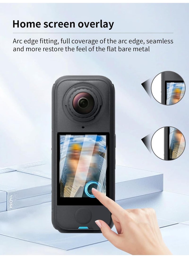 2 Pack Screen Protector for Insta360 X4 Air Camera, High-definition Scratch Resistant PMMA Film,HD Clear,Perfectly Fitting Bubble Free with Easy Installation Kit - Image 5