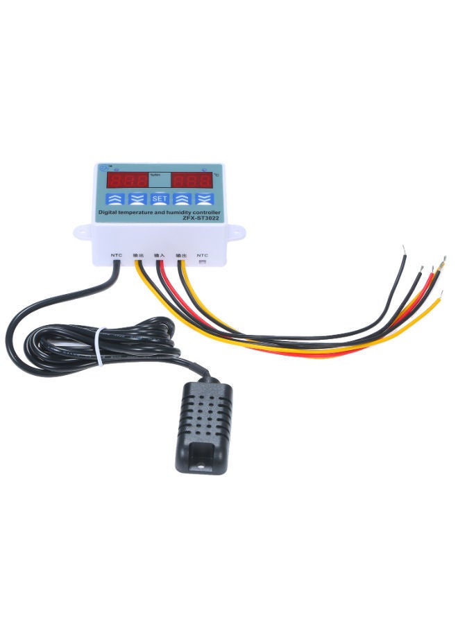 NIBEMINENT Digital Temperature And Humidity Controller With LED Display Multicolour - Image 4