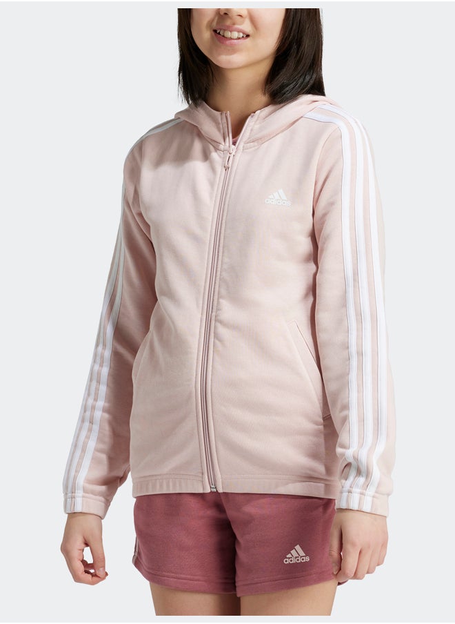 Adidas Essentials 3-Stripes Full-Zip Hoodie  - Image 2
