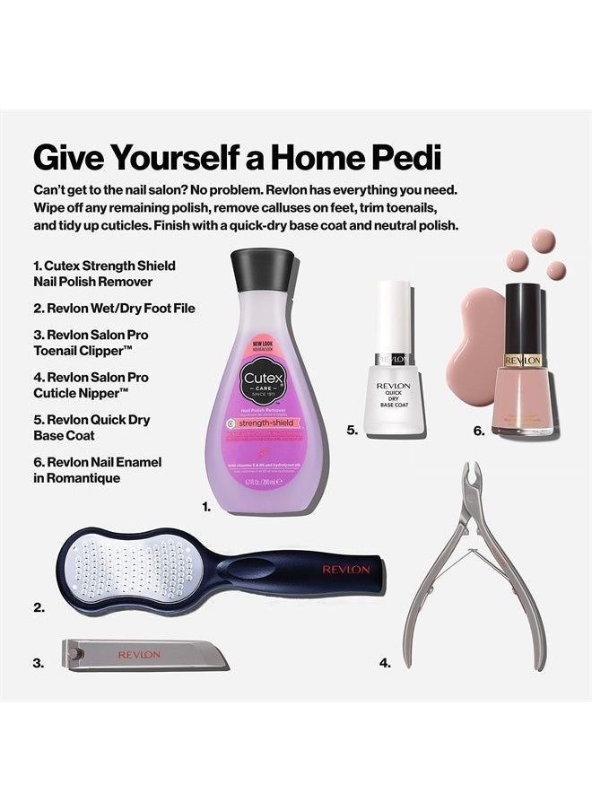 Callus Remover by Revlon, Foot File for Wet or Dry Skin, Pedicure Tools,Gently Removed Callus and Dead Skin, Easy to Use (Pack of 1)