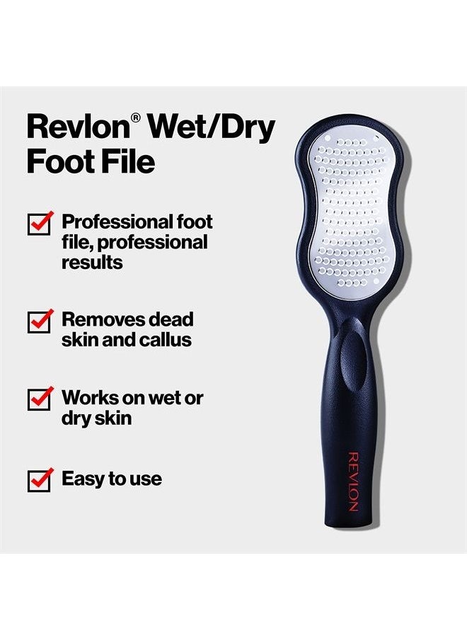 Callus Remover by Revlon, Foot File for Wet or Dry Skin, Pedicure Tools,Gently Removed Callus and Dead Skin, Easy to Use (Pack of 1)