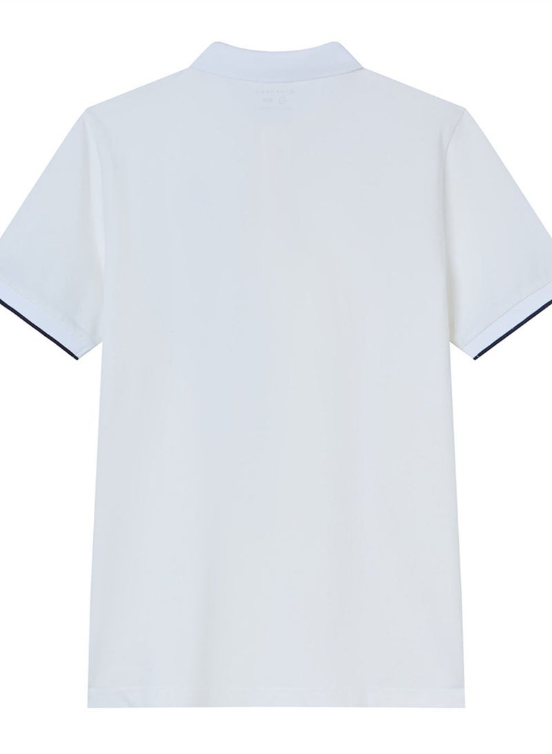 GIORDANO Men’s Cotton Slim Pique Polo with Small Lion Embroidery - Image 4