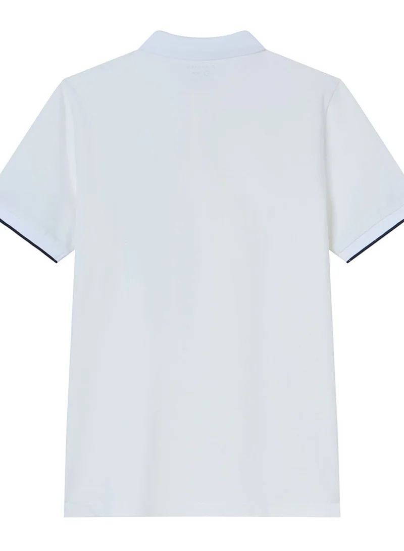 GIORDANO  Men’s Cotton Slim Pique Polo with Small Lion Embroidery for Men | Best Price UAE