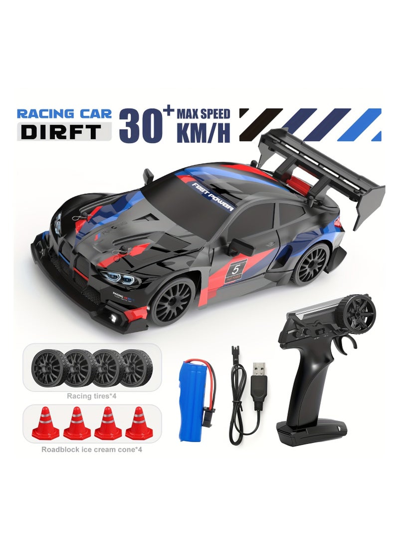 CHAMPS 1:24 Simulated RC Drifting Car – 30 Km/h High-Speed Remote Control Vehicle | 2.4GHz Wireless Controller | USB Rechargeable Battery | Hobby Toy for Kids and Adults - Image 2