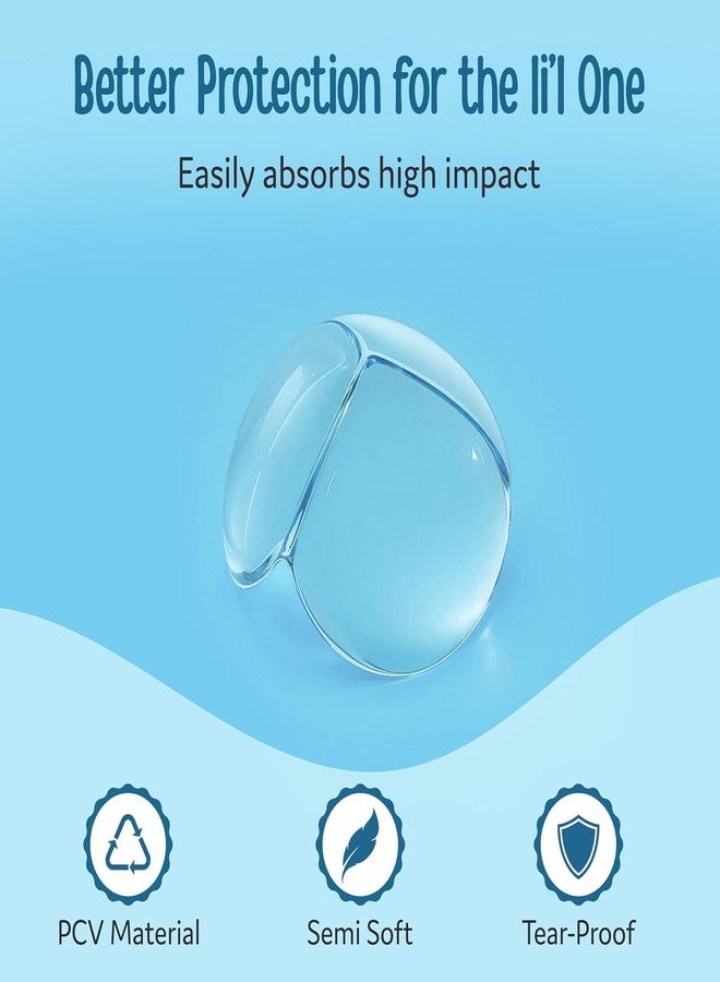 Padliyo Round Shape Child Corner Protector Transparent Silicone Edge and Corner Guards for Covering Sharp Furniture and Table Corners - Pack of (4) - Image 5