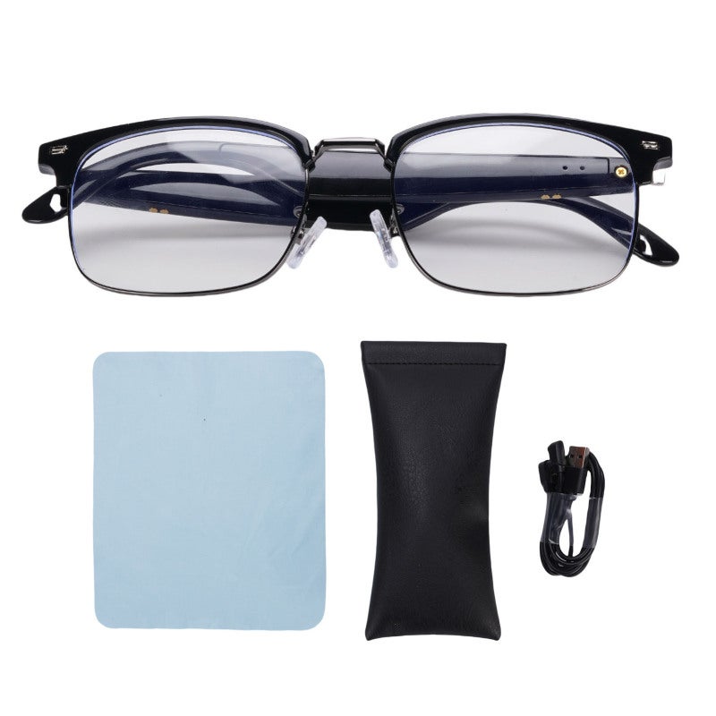 Smart Bluetooth Smart Glasses: Harmful Light Blockage - Smart AI Voice Assistant Touch Control Smart Glasses for Outdoor Cycling, Driving, Home Work & Daily Activities - Image 1