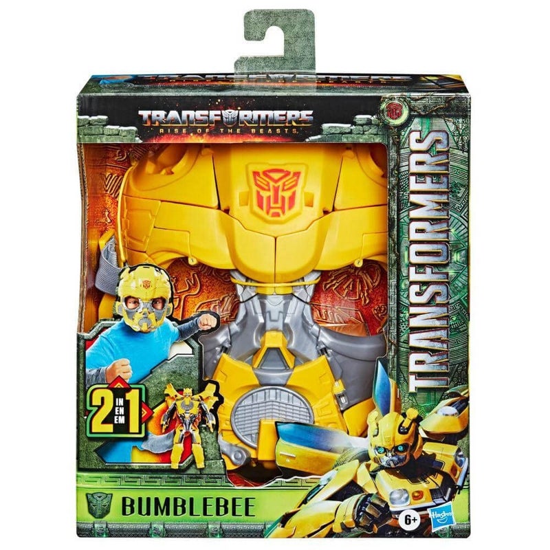 TRANSFORMERS ألعاب ترانسفورمرز: فيلم صعود الوحوش قناع دور التحويل 2 في 1 لشخصية بامبلبي، مناسب للأعمار من 6 سنوات وما فوق، 9 بوصات - Image 2