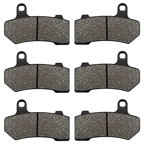 ZICOO Front and Rear Brake Pads for Harley Road Glide 20082021 FLHX Street Glide 20082022 Road King 20082022 FLHTCU Ultra Classic Electra Glide 20082020 - Image 1