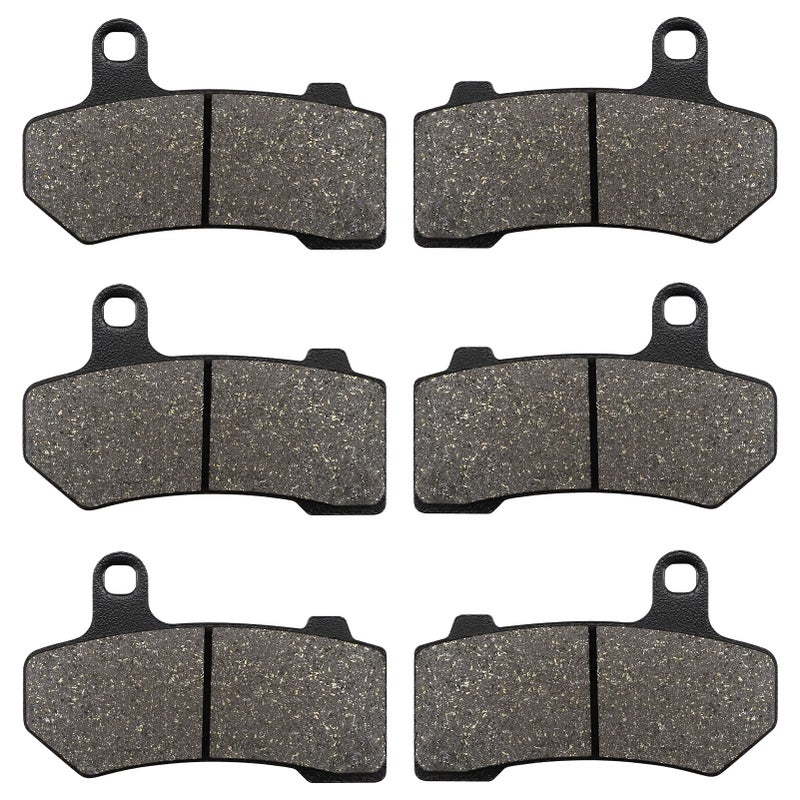 ZICOO Front and Rear Brake Pads for Harley Road Glide 20082021 FLHX Street Glide 20082022 Road King 20082022 FLHTCU Ultra Classic Electra Glide 20082020 - Image 3
